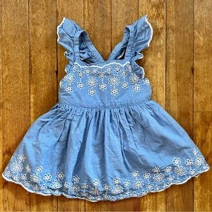 NWOT Blue Eyelet Sundress 12mo
